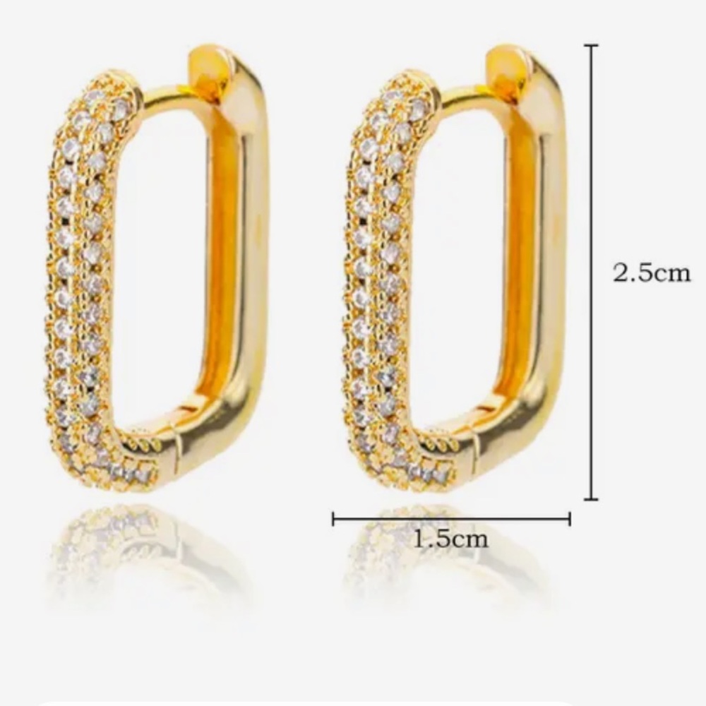 Gold earrings
